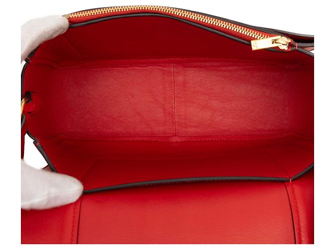 16 Céline Celine Frame Schultertasche aus glänzendem glattem Kalbsleder Beige Medium - Ansicht 4