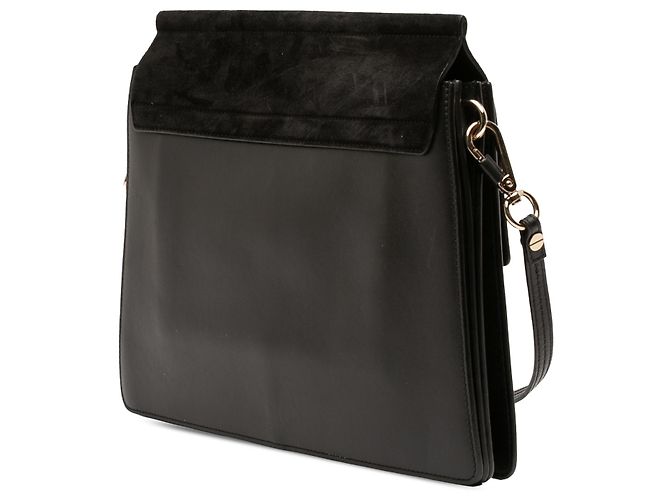 Borsa a tracolla Faye in pelle di vitello e scamosciato nero di medie dimensioni Chloé - vista 2