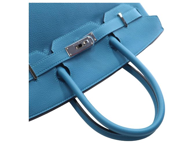 Hermès Blue Togo Birkin Retourne 30 - vista 7