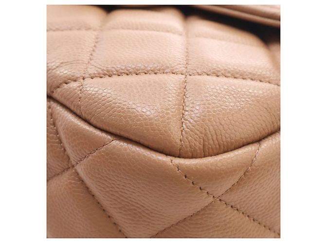 Chanel Borsa a tracolla in caviar trapuntato CC marrone Marrone chiaro - vista 10