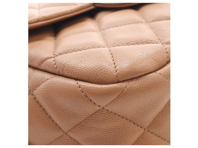 Chanel Borsa a tracolla in caviar trapuntato CC marrone Marrone chiaro - vista 11
