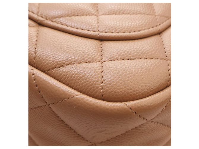 Chanel Borsa a tracolla in caviar trapuntato CC marrone Marrone chiaro - vista 9