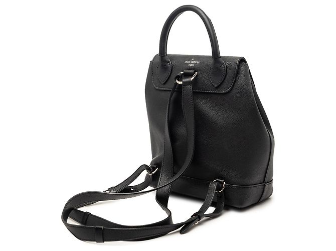 Zaino Louis Vuitton Black Taurillon Lockme Nero - vista 2