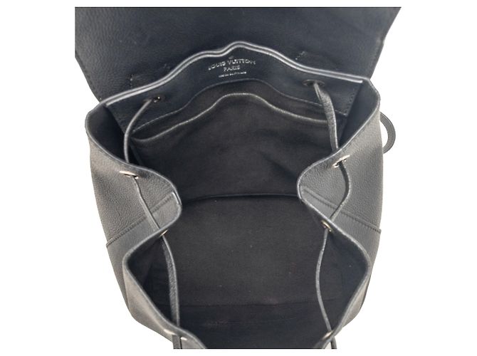 Zaino Louis Vuitton Black Taurillon Lockme Nero - vista 4