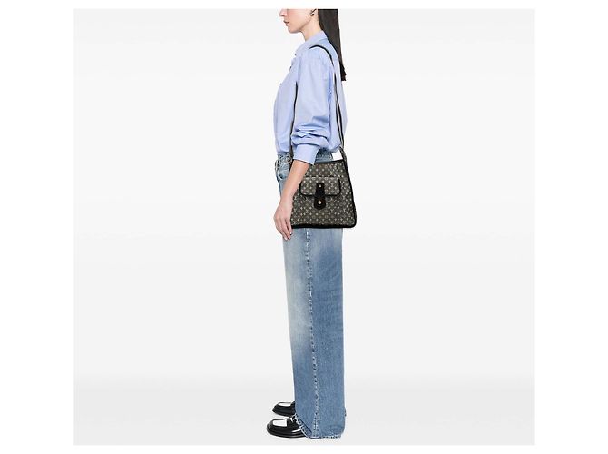 Louis Vuitton Besace Mary Kate in Monogram Mini Lin nero - vista 7