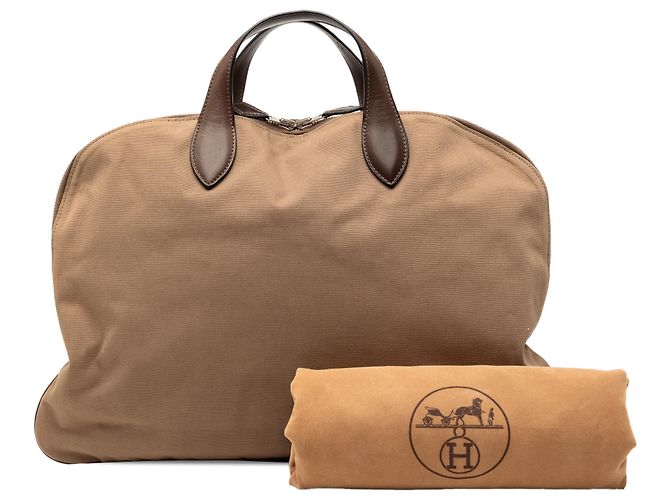 Hermès Brown Canvas Edit 42 Braun - vista 8