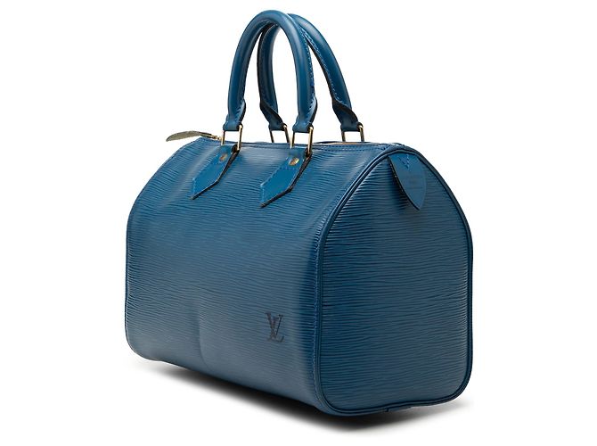 Louis Vuitton Blue Epi Speedy 25 - vista 2
