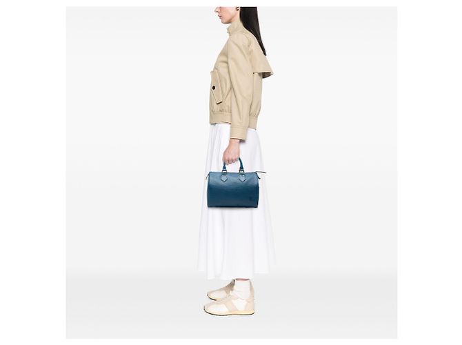 Louis Vuitton Blue Epi Speedy 25 - vista 7