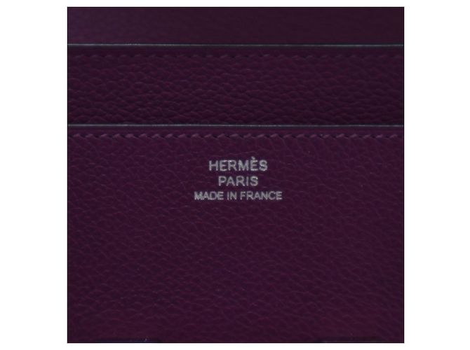 Cartera larga Constance en piel Epsom morado Hermès Púrpura Morado oscuro - vista 5