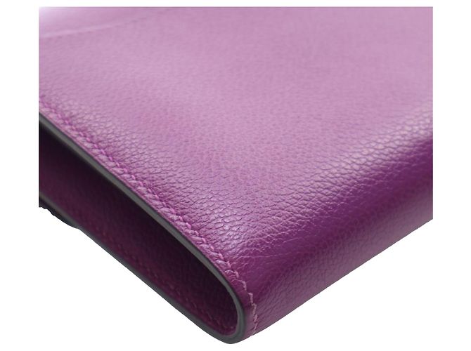 Cartera larga Constance en piel Epsom morado Hermès Púrpura Morado oscuro - vista 8