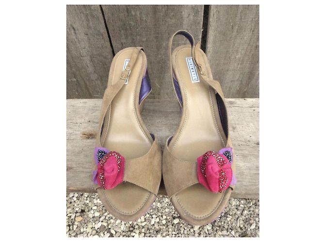 Vic Matié Slingback con Zeppa Beige Porpora - vista 4