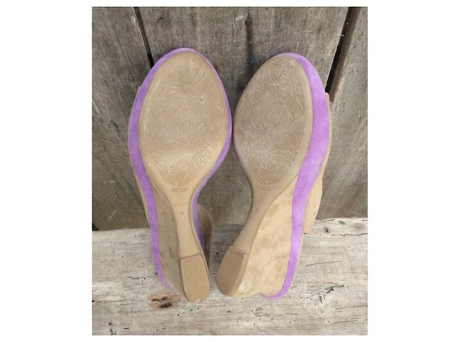 Vic Matié Slingback con Zeppa Beige Porpora - vista 6
