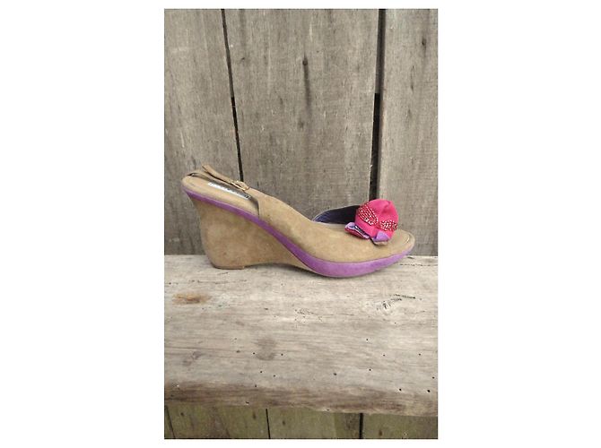 Vic Matié Slingback con Zeppa Beige Porpora - vista 7