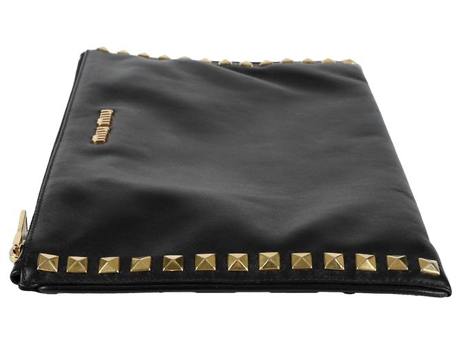 Miu Miu Clutch com tachas Preto - vista 6