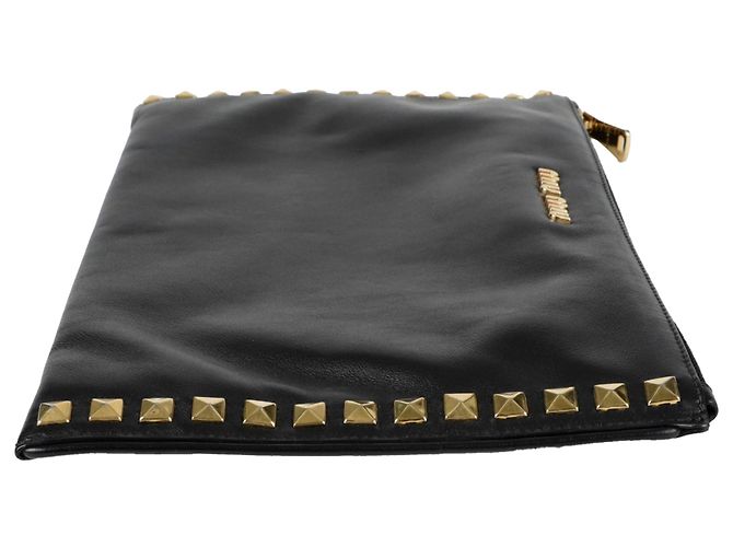 Miu Miu Clutch com tachas Preto - vista 8