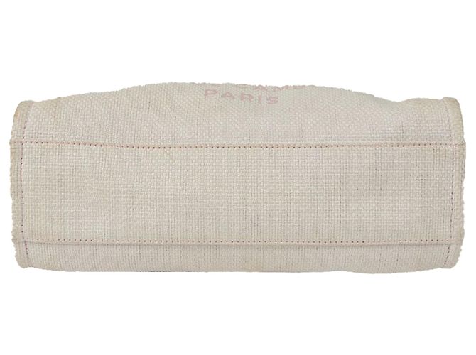 Chanel Borsa Tote a Spalla Deauville Medium Rosa - vista 6