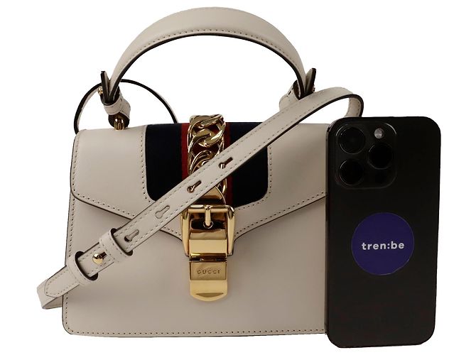 Gucci Mini borsa tote Silvy a tracolla Bianco - vista 10