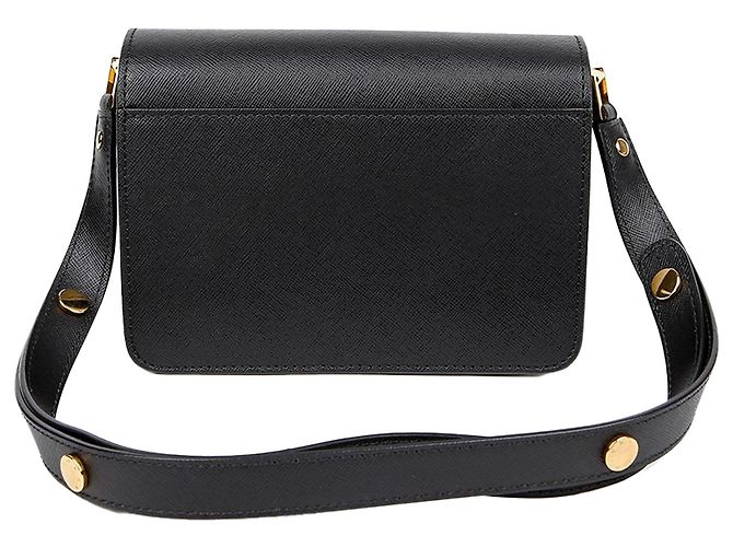 Marni Mini bolsa tiracolo crossbody estilo trunk Preto - vista 3