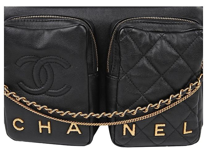 Camera Chanel Case para câmera média transversal Preto - vista 2