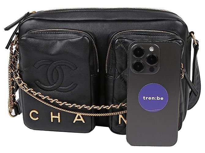 Camera Chanel Case para câmera média transversal Preto - vista 7