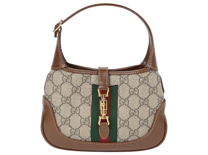 Gucci Jackie Mini Hobo Shoulder Crossbody Marron - vue 2