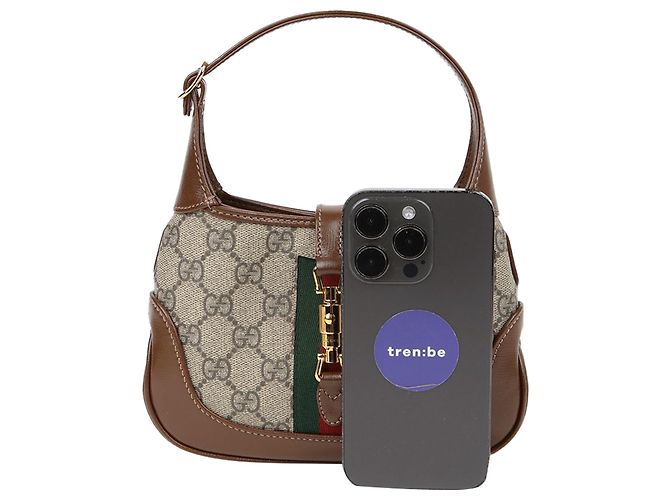 Gucci Jackie Mini Hobo Shoulder Crossbody Marron - vue 7