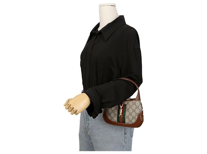 Gucci Jackie Mini Hobo Shoulder Crossbody Marron - vue 9