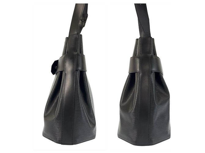 Borsa a tracolla Louis Vuitton Epi Sac de Paul PM in pelle Nero - vista 8