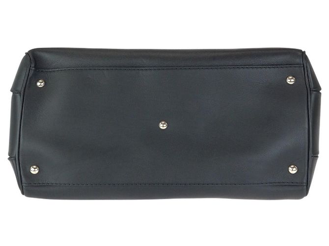 Borsa a mano Gucci Bamboo in pelle nera Nero - vista 10