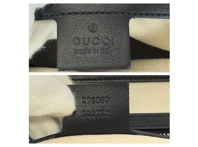 Borsa a mano Gucci Bamboo in pelle nera Nero - vista 4