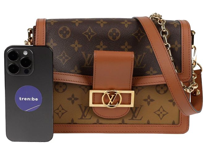 Louis Vuitton Borsa a tracolla e crossbody Dauphine Mm Marrone - vista 7
