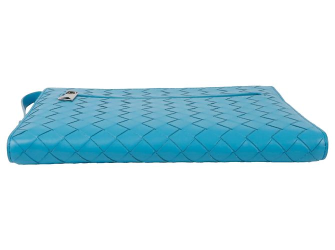 Bottega Veneta Portadocumenti Small Pouch Blu - vista 6