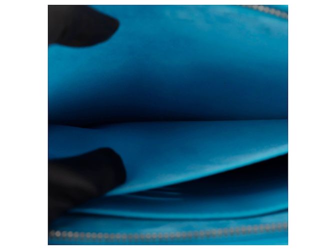 Bottega Veneta Portadocumenti Small Pouch Blu - vista 9