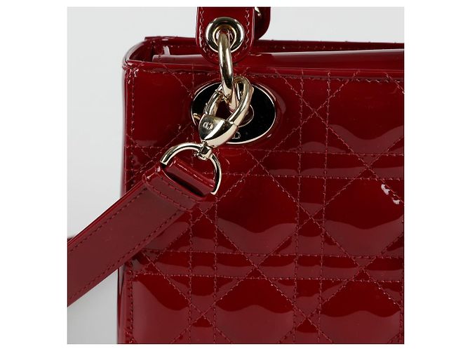 Dior Kleine Damen-Tote-Schultertasche Rot - Ansicht 3