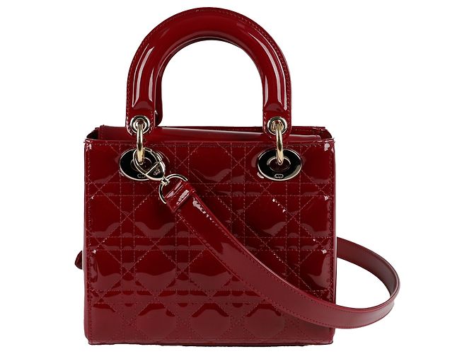 Dior Kleine Damen-Tote-Schultertasche Rot - Ansicht 5