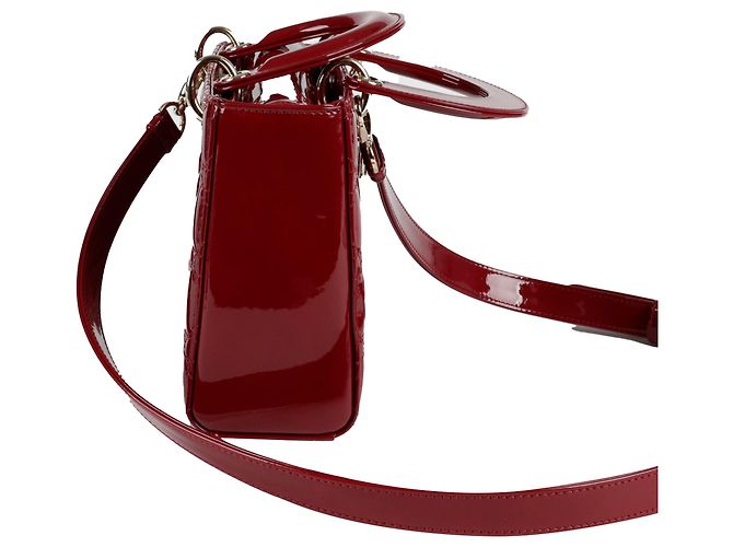 Dior Kleine Damen-Tote-Schultertasche Rot - Ansicht 6