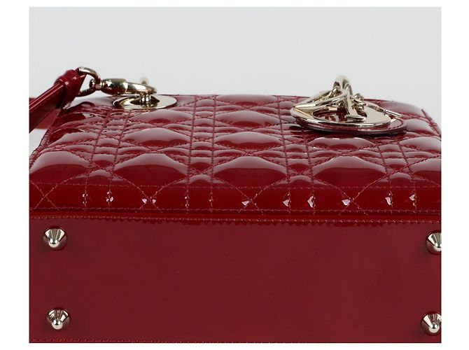 Dior Kleine Damen-Tote-Schultertasche Rot - Ansicht 8