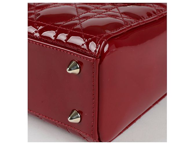 Dior Kleine Damen-Tote-Schultertasche Rot - Ansicht 9