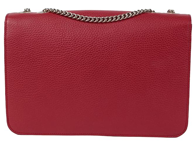 Gucci Interlocking Schultertasche Medium Rot - Ansicht 4