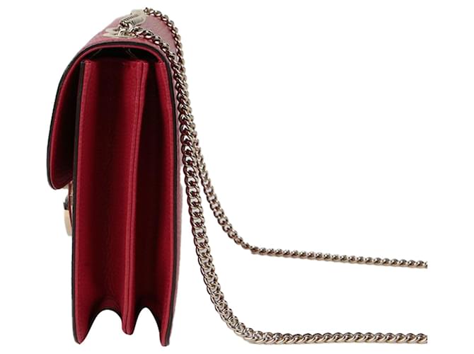 Gucci Interlocking Schultertasche Medium Rot - Ansicht 6