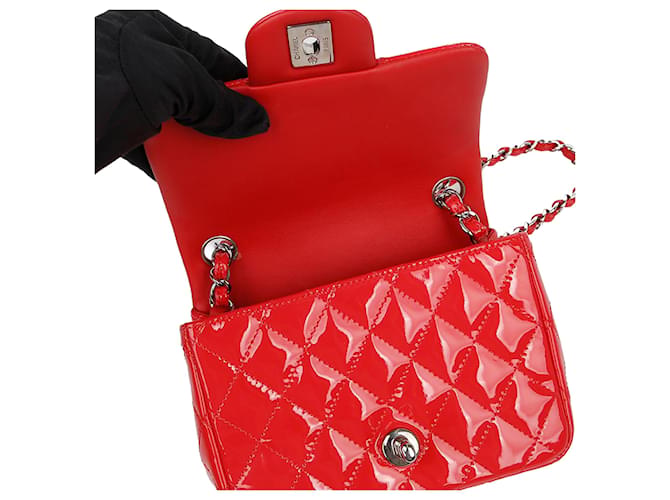 Chanel Petit Sac Classic a Spalla e Tracolla Rosa - vista 9