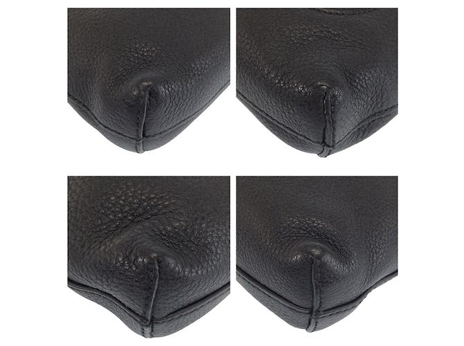 Gucci Leather Interlocking Shoulder Bag Black - view 3
