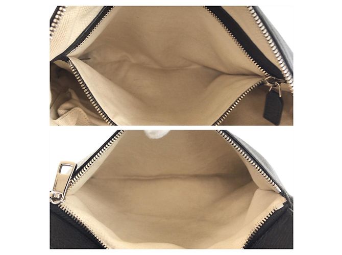 Gucci Leather Interlocking Shoulder Bag Black - view 9