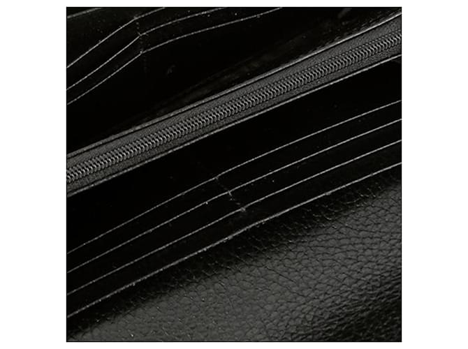 Gucci Portafoglio Lungo Interlocking Nero - vista 8