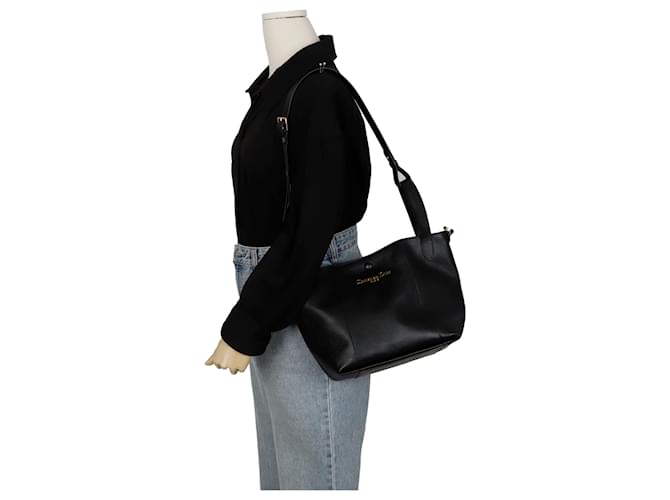 Dior Borsa a tracolla a secchiello Signature Medium Nero - vista 10
