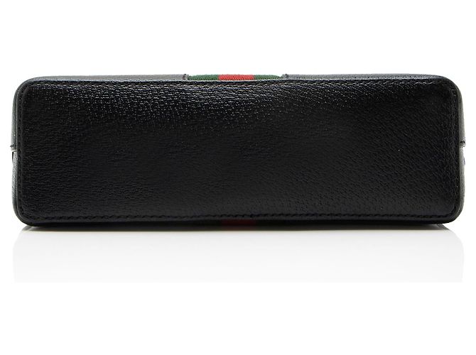 Piccola borsa a tracolla Ophidia in pelle Gucci Nero - vista 4