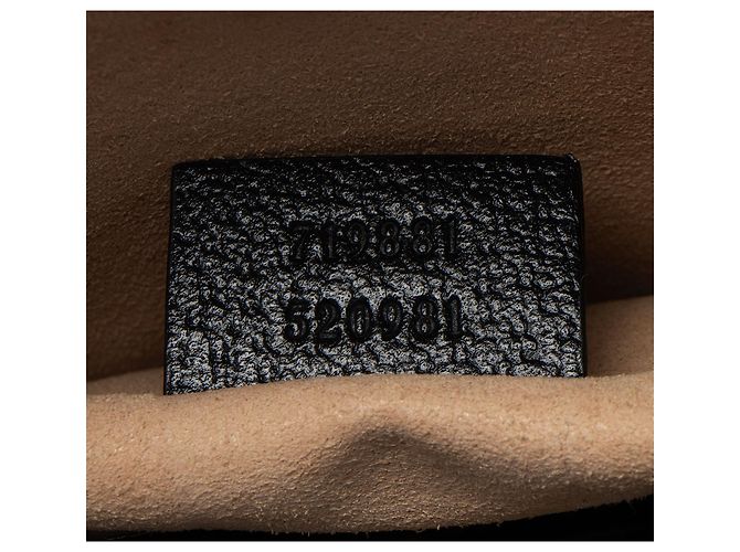 Piccola borsa a tracolla Ophidia in pelle Gucci Nero - vista 6