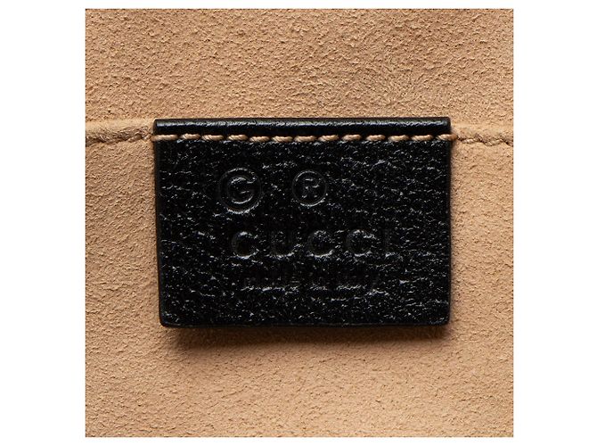 Piccola borsa a tracolla Ophidia in pelle Gucci Nero - vista 8