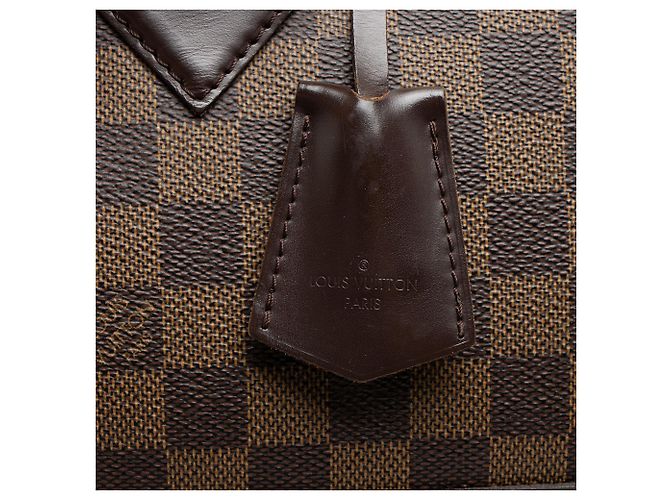 Borsa Louis Vuitton Damier Ebene Duomo Marrone - vista 10