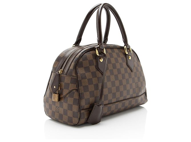 Borsa Louis Vuitton Damier Ebene Duomo Marrone - vista 2